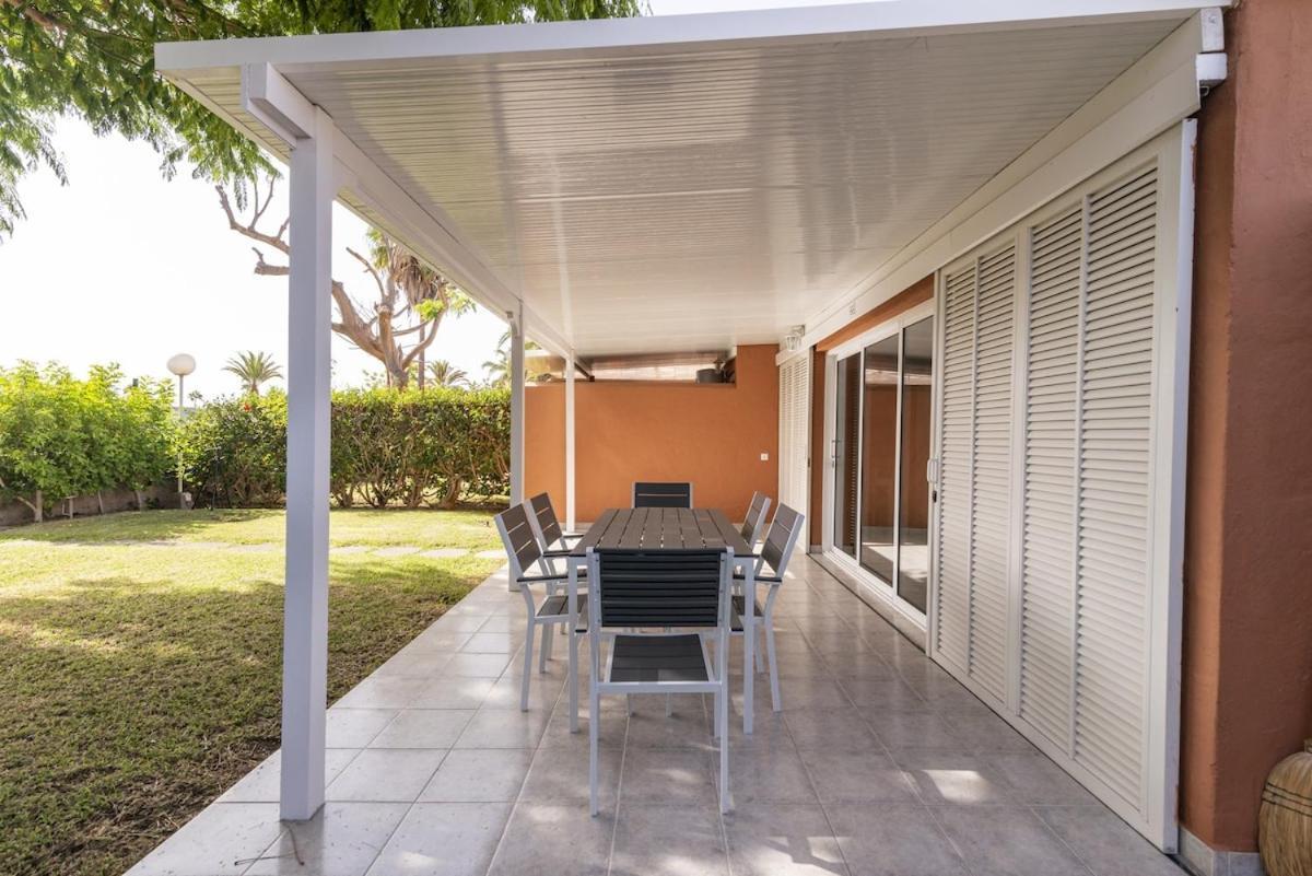 Bungalow Familiar Complejo Melocotones Maspalomas ماسبالوماس المظهر الخارجي الصورة